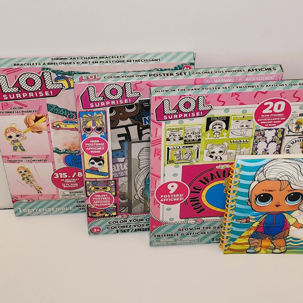 NEW LOL Surprise 4pc Gift Set - Activity & Craft Bundle (2nd Set)